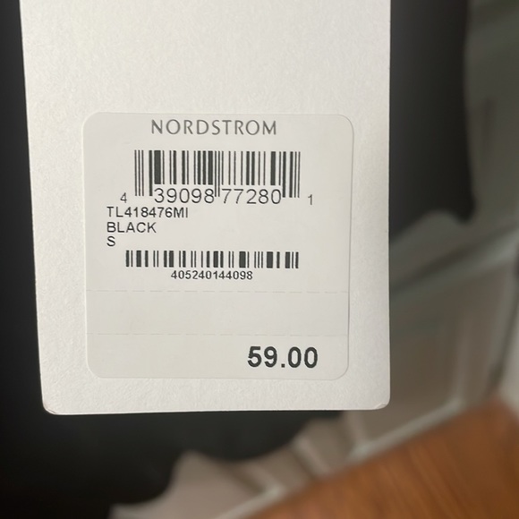 Leith Velour Ruched Long Sleeve Mini Dress - Picture 4 of 4